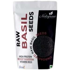 Natupure Raw Sabja ( Basil Seeds)