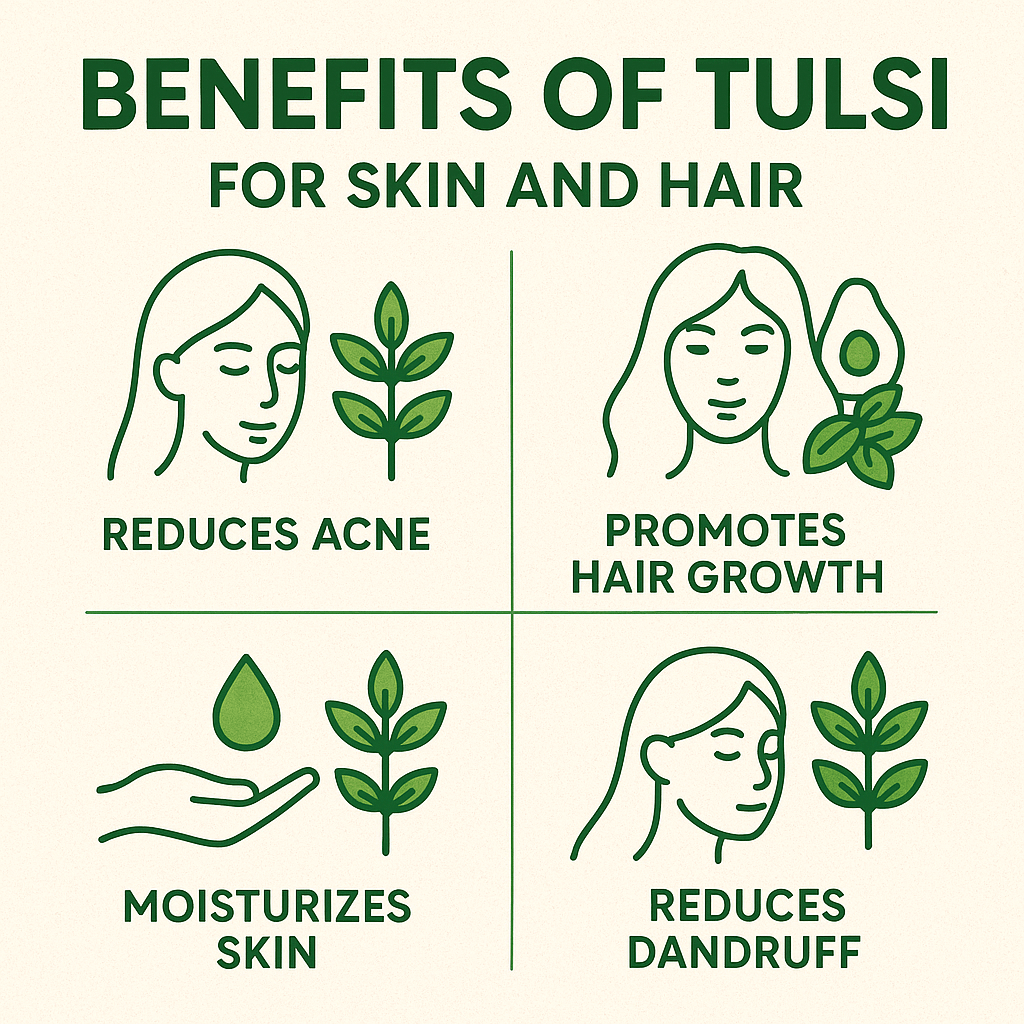 Skin & Hair Benefits of Holy Basil (Tulsi)